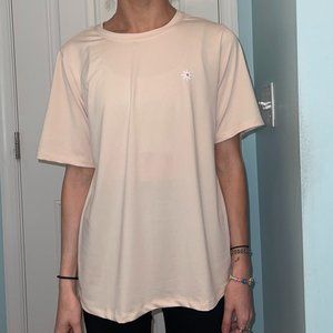 Fabletics Blake Short Sleeve Long Tee | Light Pink Tee Shirt, Daisy